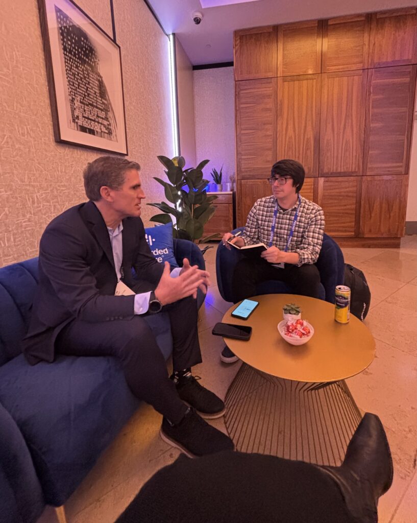 Colin Mahony, CEO interview with journalist